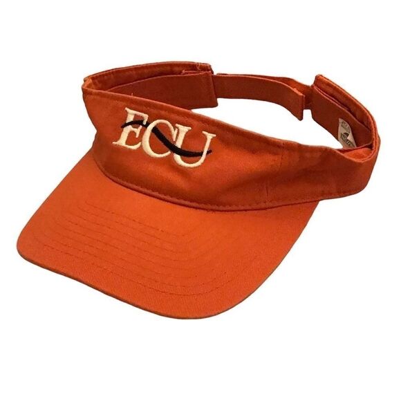 Nissan Cap ECU East Carolina University Orange Visor Hat - Picture 1 of 10